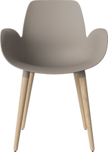 Carica l'immagine nel visualizzatore di Gallery, Seed Chair w. Armrest &amp; Wooden Legs