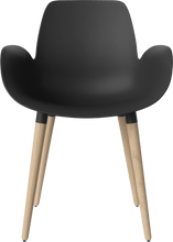 Carica l'immagine nel visualizzatore di Gallery, Seed Chair w. Armrest &amp; Wooden Legs
