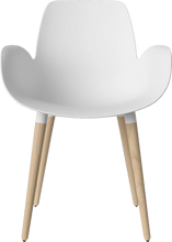 Carica l'immagine nel visualizzatore di Gallery, Seed Chair w. Armrest &amp; Wooden Legs
