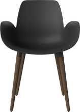 Carica l'immagine nel visualizzatore di Gallery, Seed Chair w. Armrest &amp; Wooden Legs