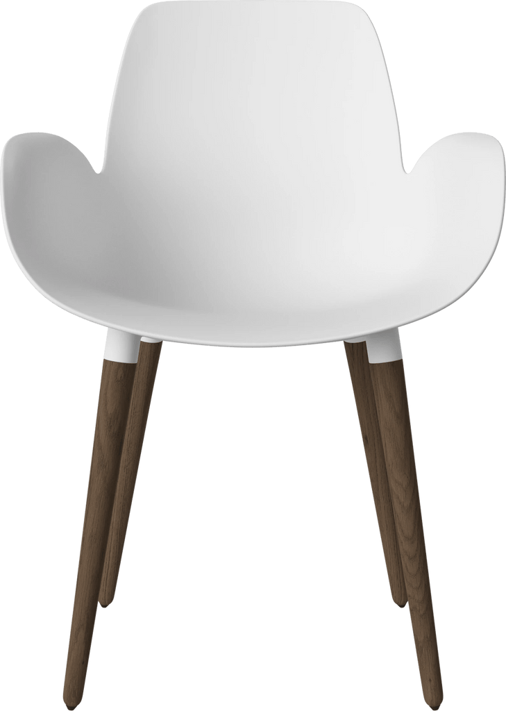 Seed Chair w. Armrest & Wooden Legs