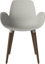 Carica l'immagine nel visualizzatore di Gallery, Seed Chair w. Armrest &amp; Wooden Legs