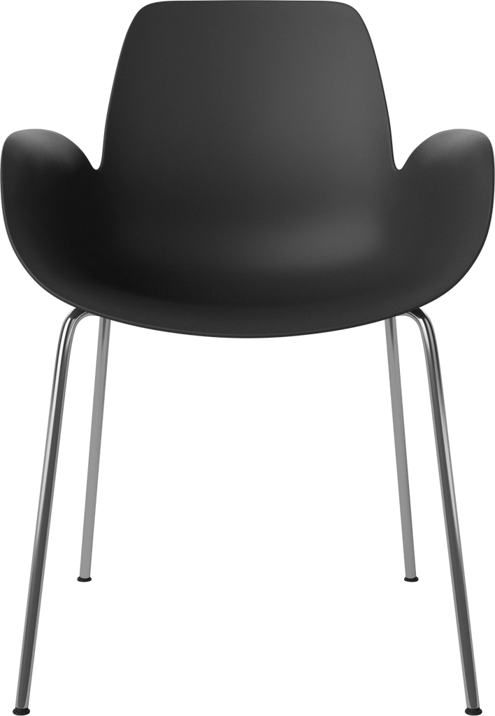 Seed Chair w. Armrest & Metal Legs