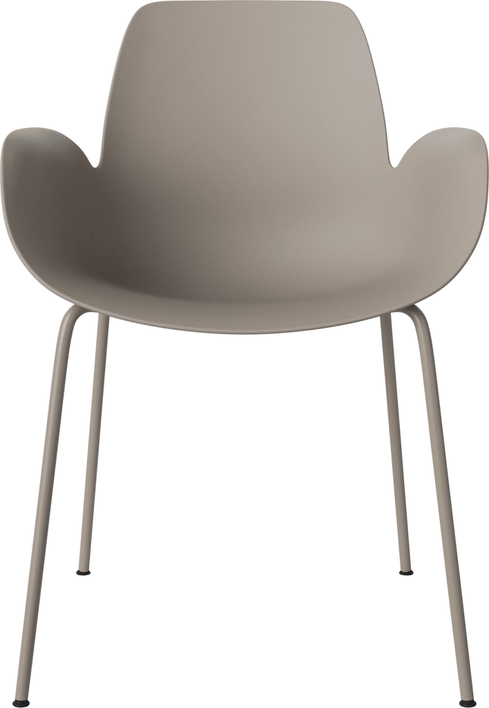 Seed Chair w. Armrest & Metal Legs