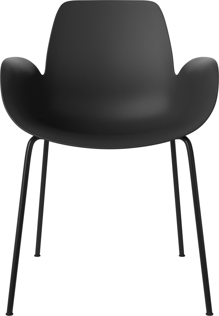 Seed Chair w. Armrest & Metal Legs
