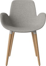 Carica l'immagine nel visualizzatore di Gallery, Seed Chair w. Armrest &amp; Wooden Legs - Upholstered