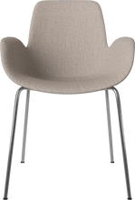 Carica l'immagine nel visualizzatore di Gallery, Seed Chair w. Armrest &amp; Metal Legs - Upholstered