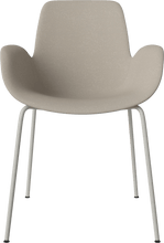Carica l'immagine nel visualizzatore di Gallery, Seed Chair w. Armrest &amp; Metal Legs - Upholstered