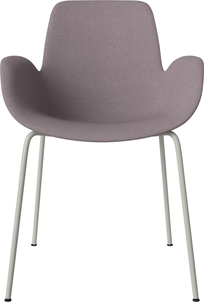 Seed Chair w. Armrest & Metal Legs - Upholstered