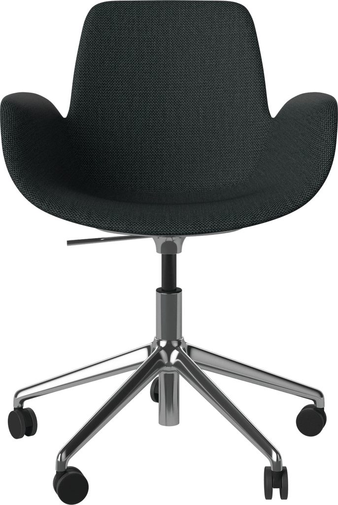 Seed Chair w. Armrest & 5-Starbase w. Wheels - Upholstered