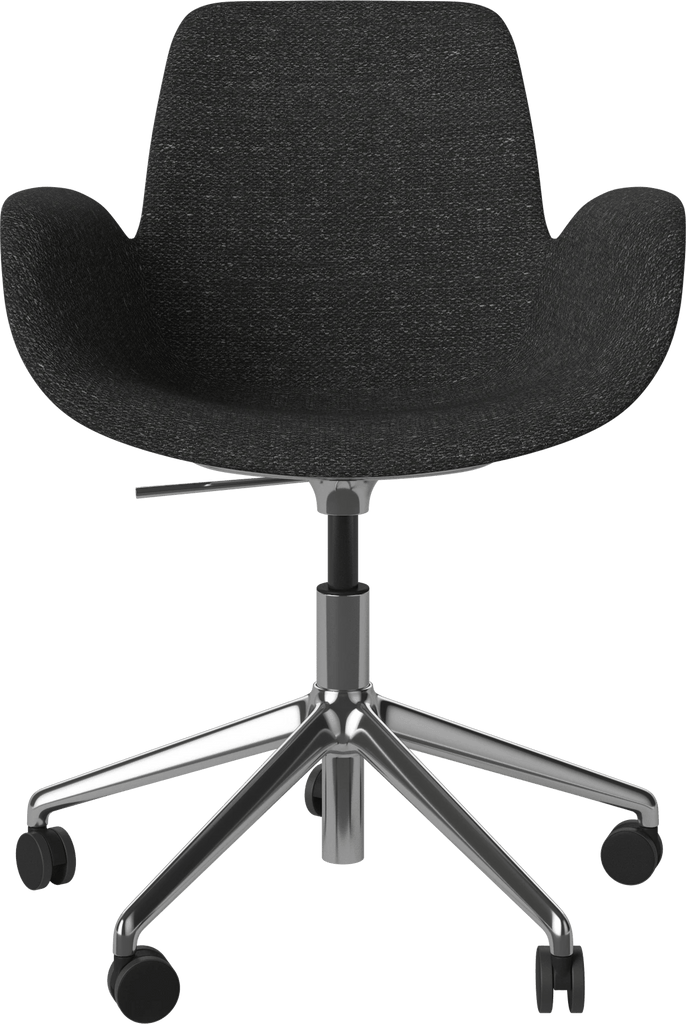 Seed Chair w. Armrest & 5-Starbase w. Wheels - Upholstered