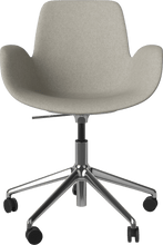 Carica l'immagine nel visualizzatore di Gallery, Seed Chair w. Armrest &amp; 5-Starbase w. Wheels - Upholstered