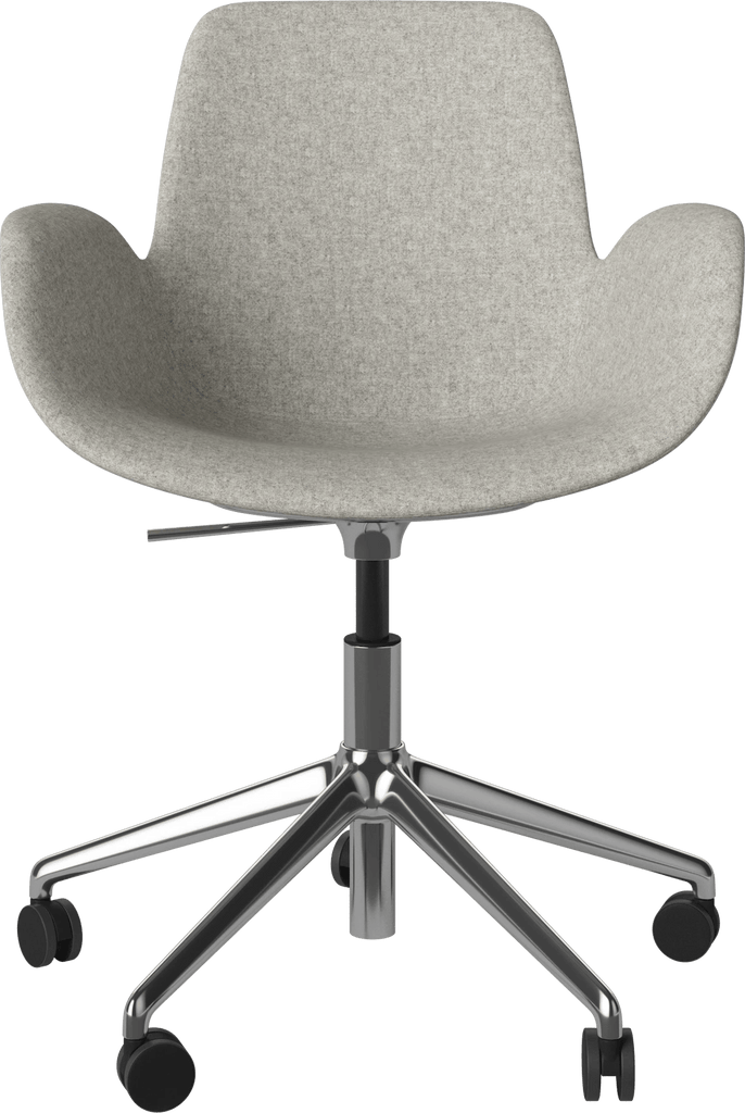 Seed Chair w. Armrest & 5-Starbase w. Wheels - Upholstered
