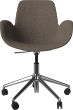 Carica l'immagine nel visualizzatore di Gallery, Seed Chair w. Armrest &amp; 5-Starbase w. Wheels - Upholstered
