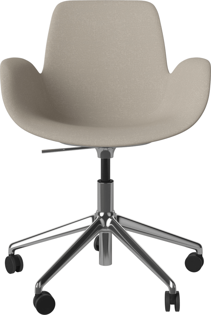 Seed Chair w. Armrest & 5-Starbase w. Wheels - Upholstered