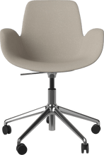 Carica l'immagine nel visualizzatore di Gallery, Seed Chair w. Armrest &amp; 5-Starbase w. Wheels - Upholstered