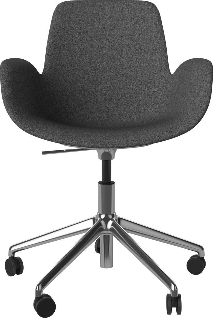 Seed Chair w. Armrest & 5-Starbase w. Wheels - Upholstered