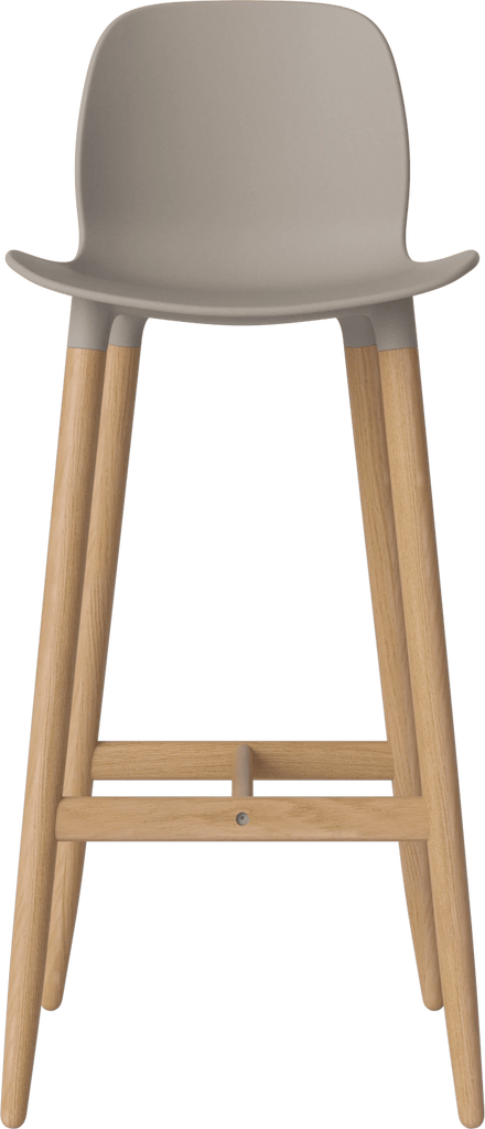 Seed High Chair H76 cm - Poly/Wood Legs