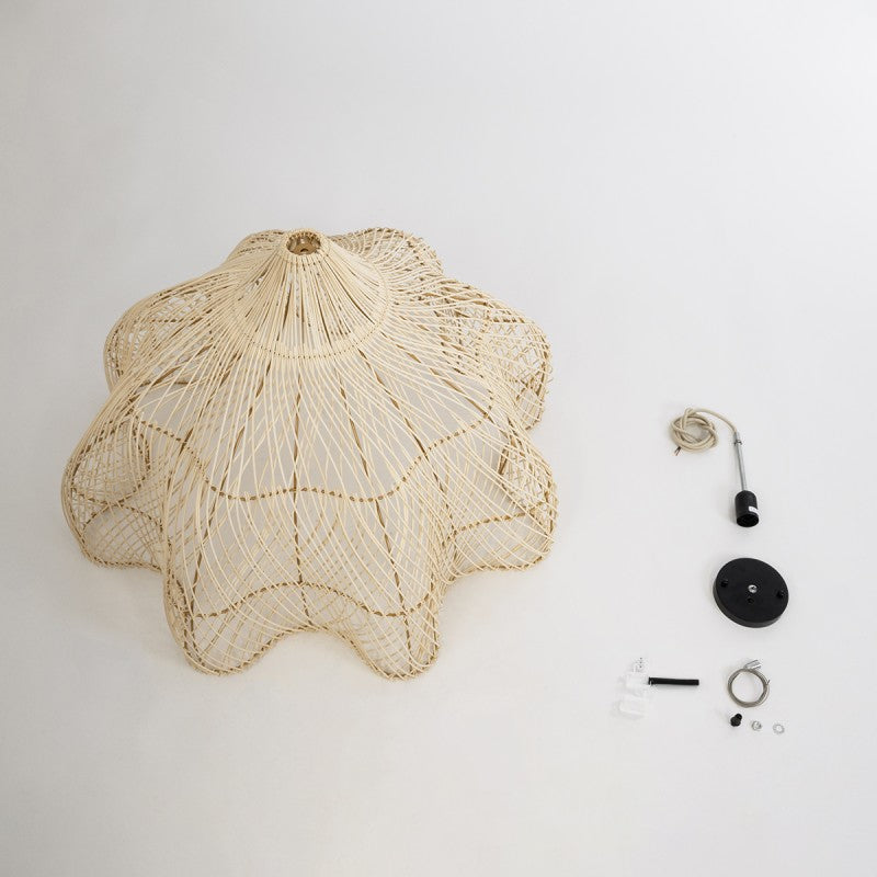 PENDANT LAMP RATTAN 80x55CM NATURAL