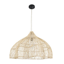 Charger l'image dans la galerie, PENDANT LAMP RATTAN 80x55CM NATURAL