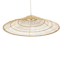 Charger l'image dans la galerie, CEILING LAMP RATTAN 100X100X30 NATURAL