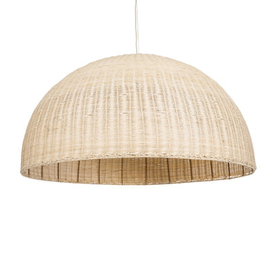 PENDANT LAMP RATTAN 120X120X60 NATURAL