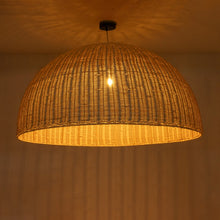 Load image into Gallery viewer, PENDANT LAMP RATTAN 120X120X60 NATURAL