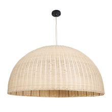Load image into Gallery viewer, PENDANT LAMP RATTAN 120X120X60 NATURAL