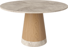 Load image into Gallery viewer, Piro Dining Table marble top Ø125 cm