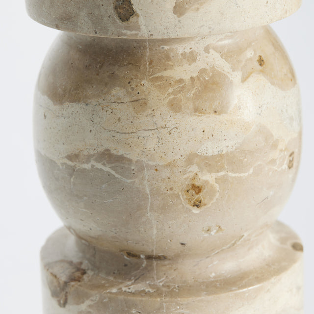 Ellia candlestick 9X9X23 cm. Linen