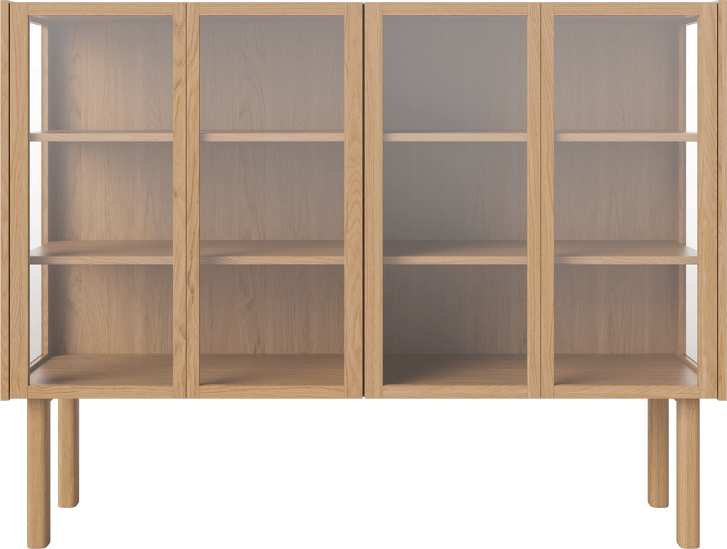 Cana Glass Highboard - 4 Doors