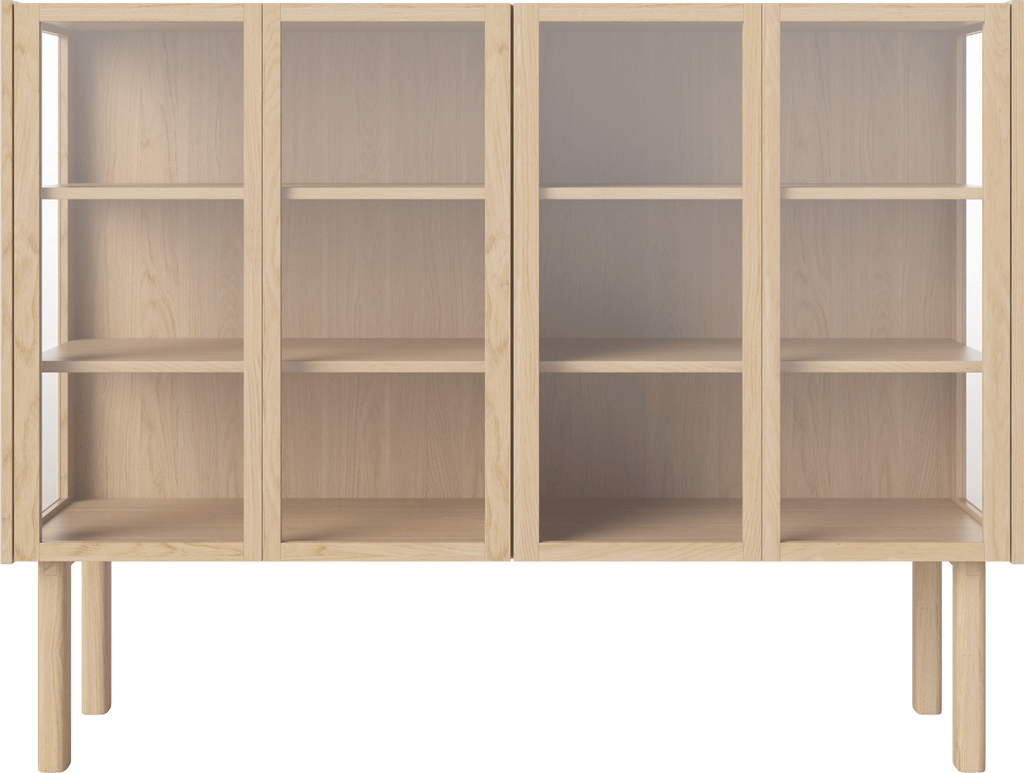 Cana Glass Highboard - 4 Doors