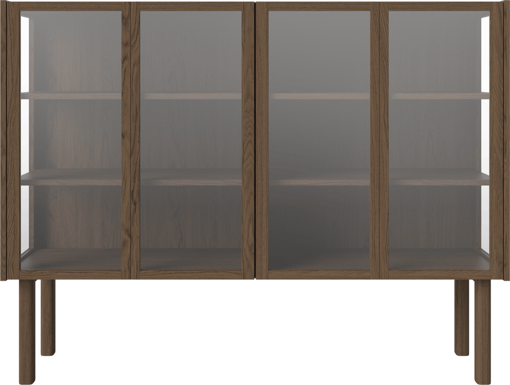 Cana Glass Highboard - 4 Doors