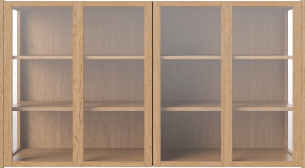 Cana Glass Highboard - 4 Doors - Wall Mounted