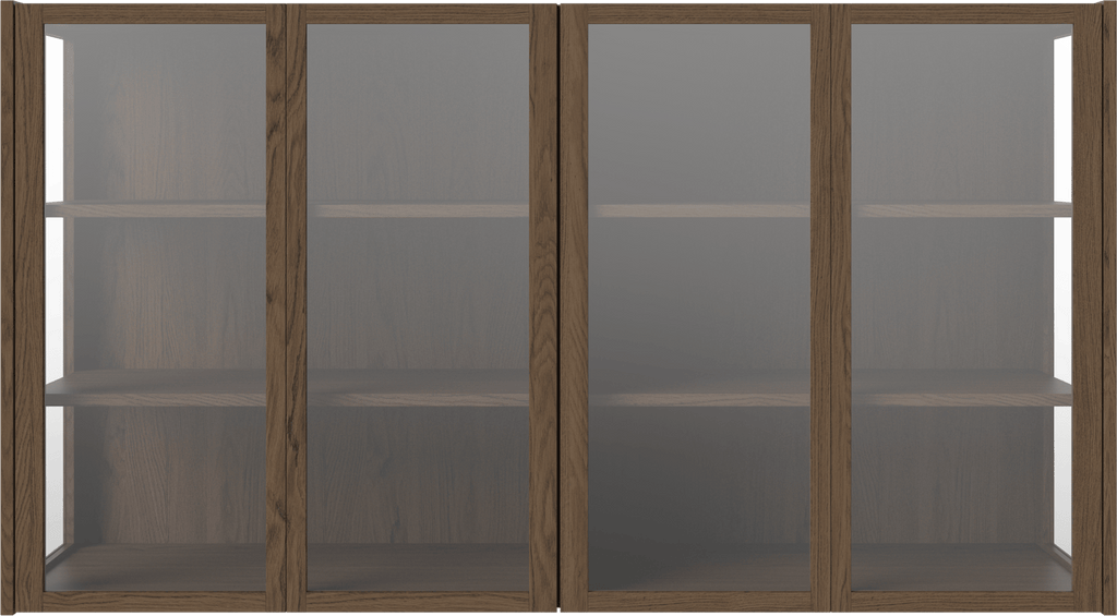 Cana Glass Highboard - 4 Doors - Wall Mounted
