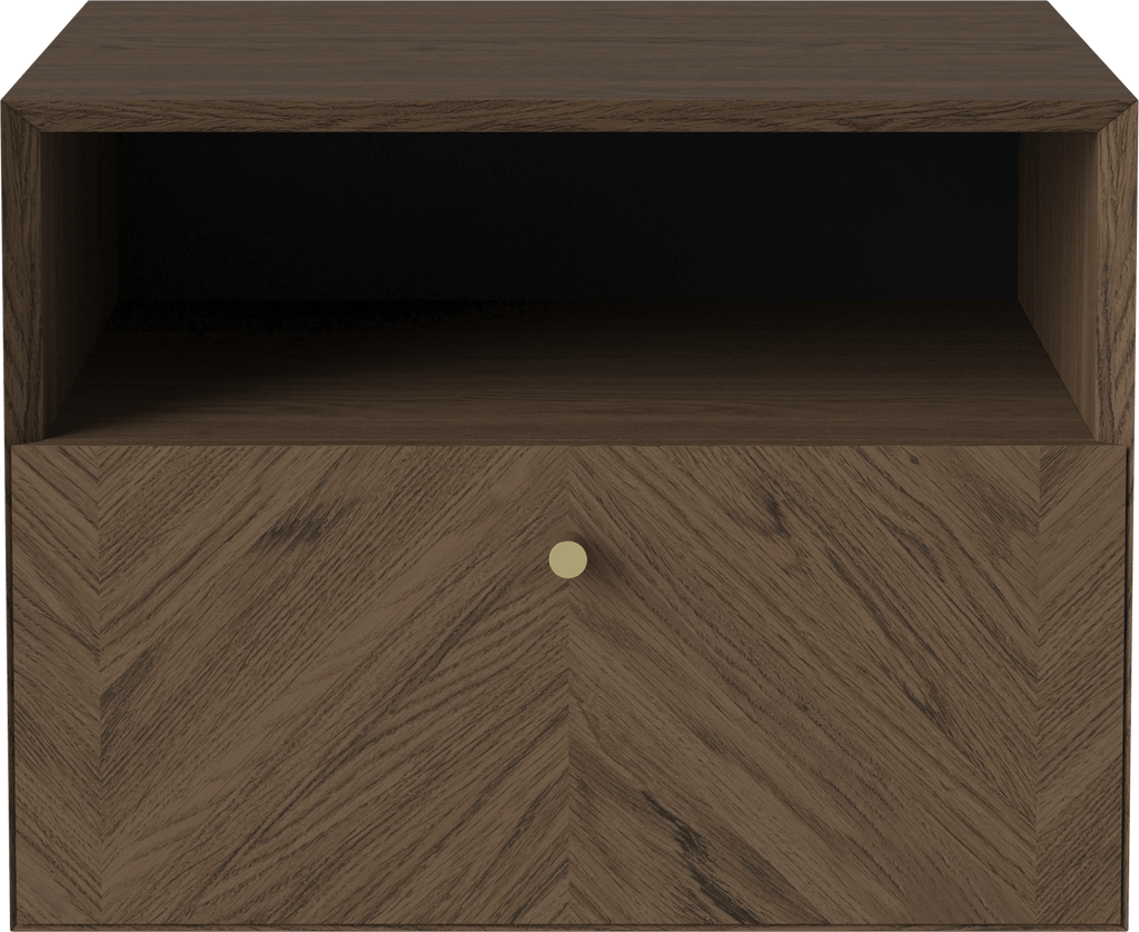 Luxe Night Table 1 Drawer, Wall Mounted