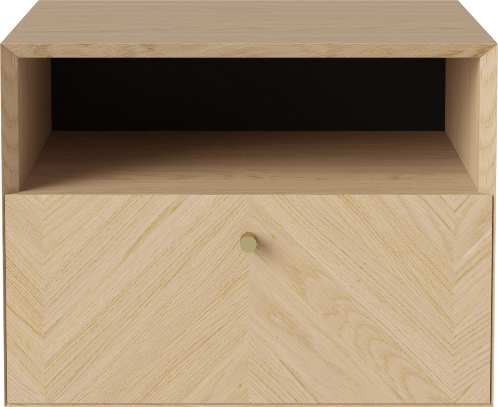 Luxe Night Table 1 Drawer, Wall Mounted