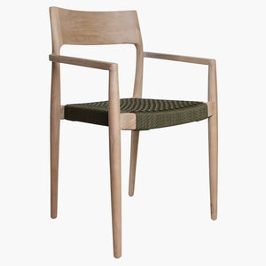 Outdoor armchair dark green