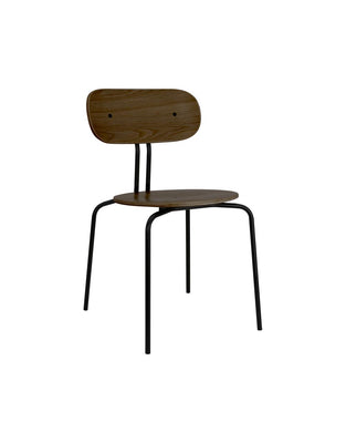 Curious dining chair, smoked oak/ black FSC