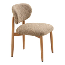 Laden Sie das Bild in den Galerie-Viewer, Dining chair, dark brown, woodlike legs, natural