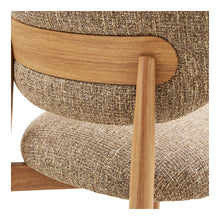 Laden Sie das Bild in den Galerie-Viewer, Dining chair, dark brown, woodlike legs, natural