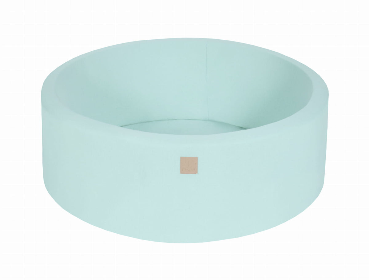 Baby Foam Round Ball Pit 90x30cm without Balls Certified, Cotton, Mint