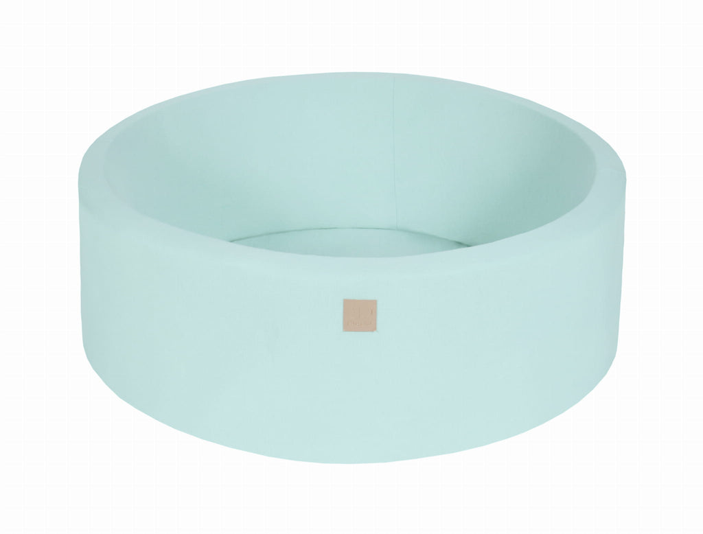 Baby Foam Round Ball Pit 90x30cm without Balls Certified, Cotton, Mint