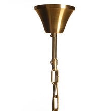 Cargar imagen en el visor de la galería, GOLD METAL / GLASS CEILING LAMP 55 X 55 X 101 CM