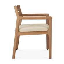 Load image into Gallery viewer, Jack outdoor dining chair with cushion natural