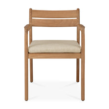 Load image into Gallery viewer, Jack outdoor dining chair with cushion natural