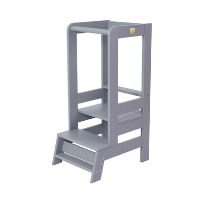 Wooden Kitchen Helper - Learning tower Dark Grey
