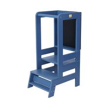 Load image into Gallery viewer, Wooden Kitchen Helper - Learning tower with board Blue