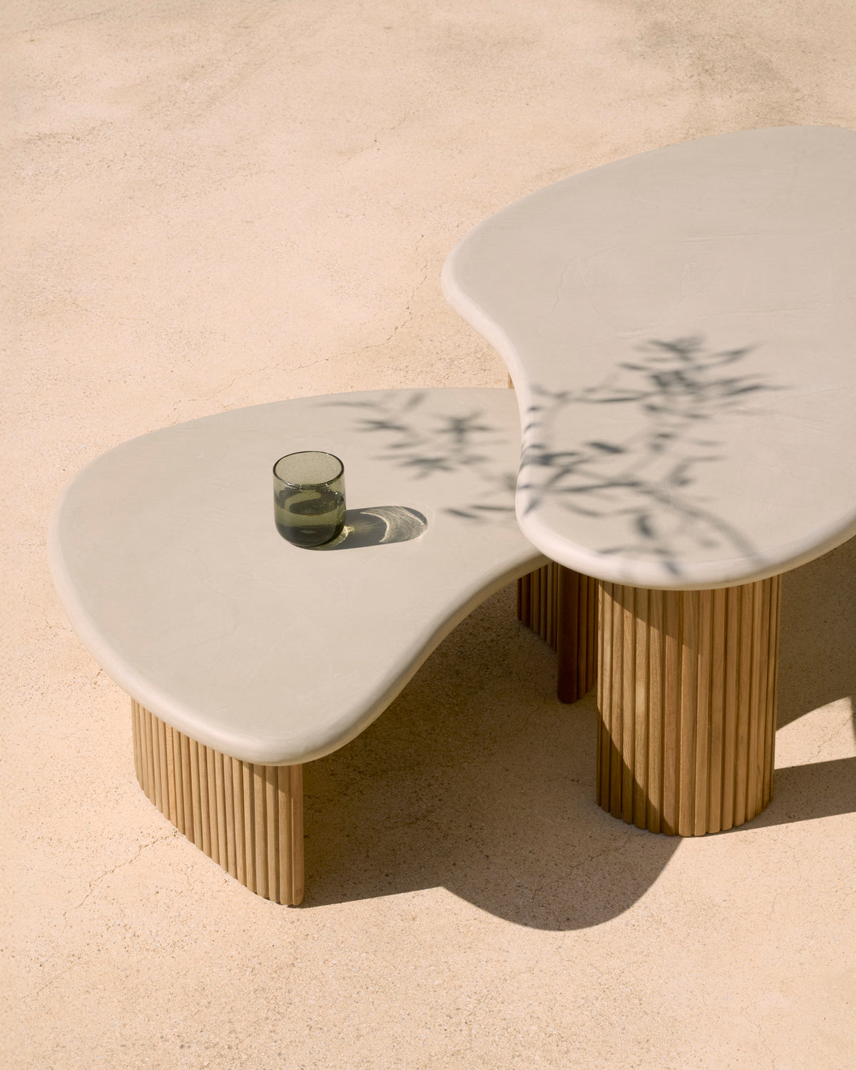 Boomerang outdoor coffee table