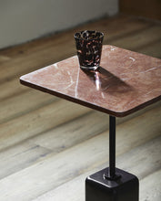 Charger l&#39;image dans la galerie, CHAO SIDE TABLE, MARBLE RUST